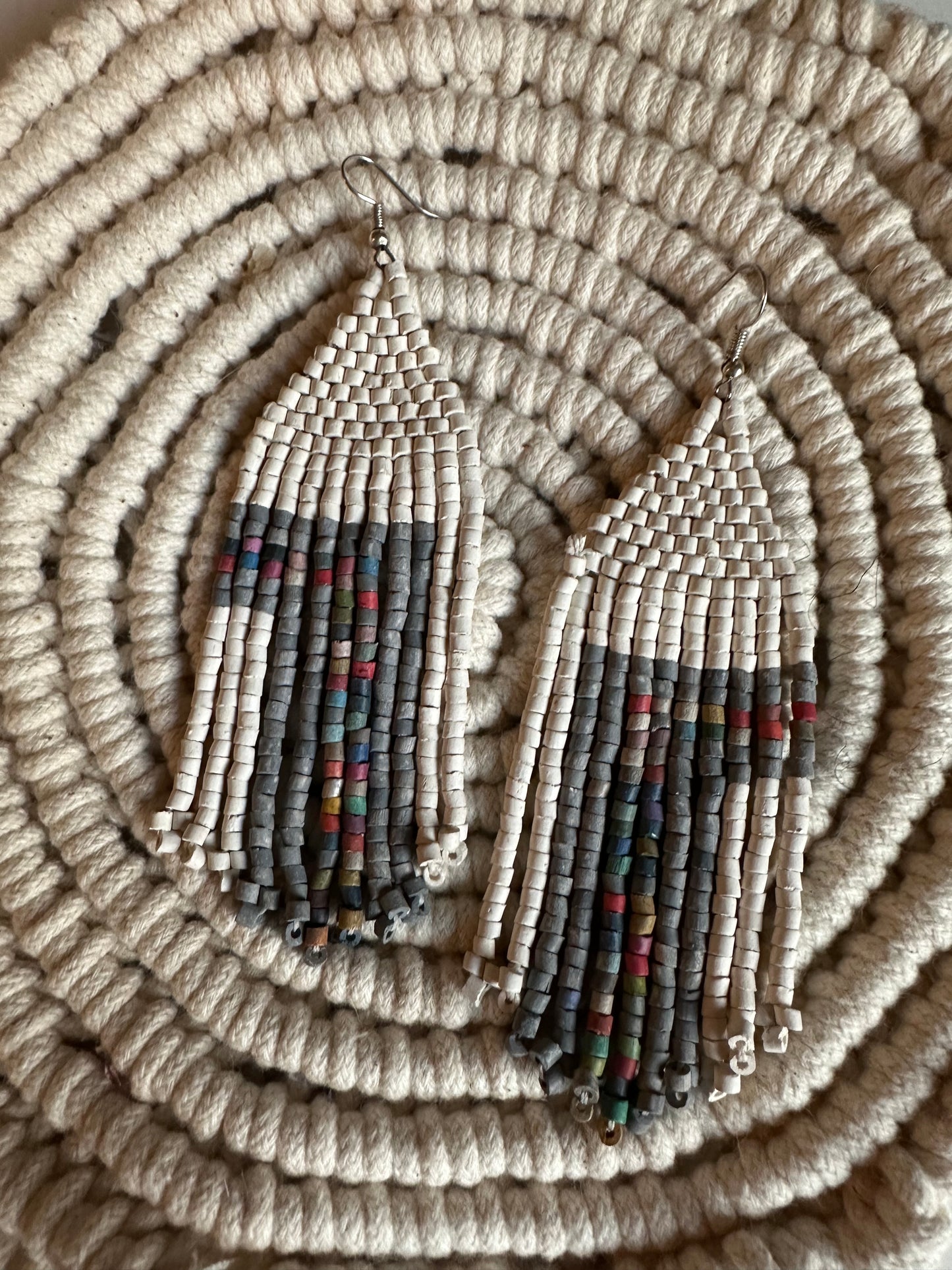 Authentic Guatemalan Handmade Beaded Earrings