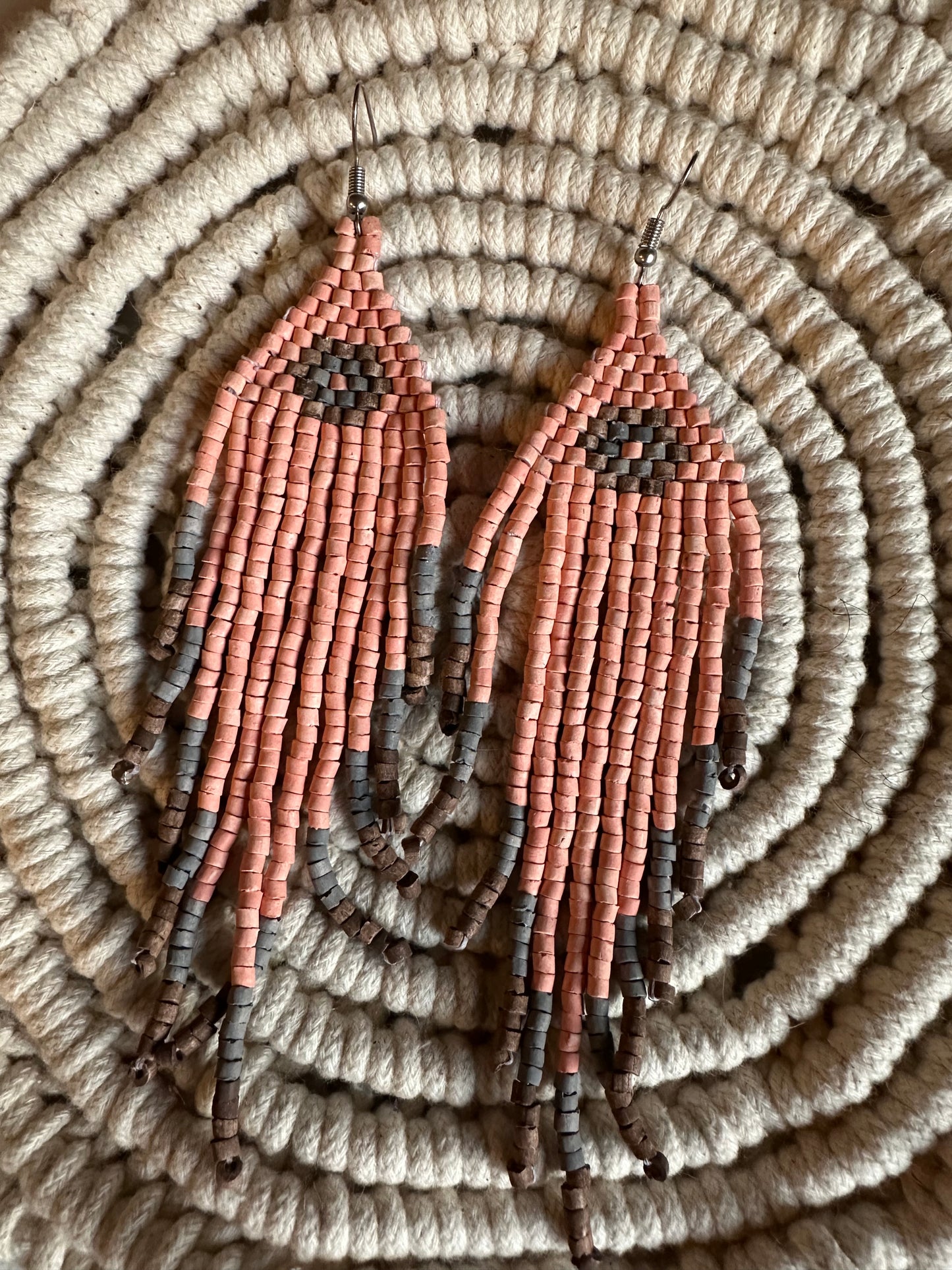 Authentic Guatemalan Handmade Beaded Earrings