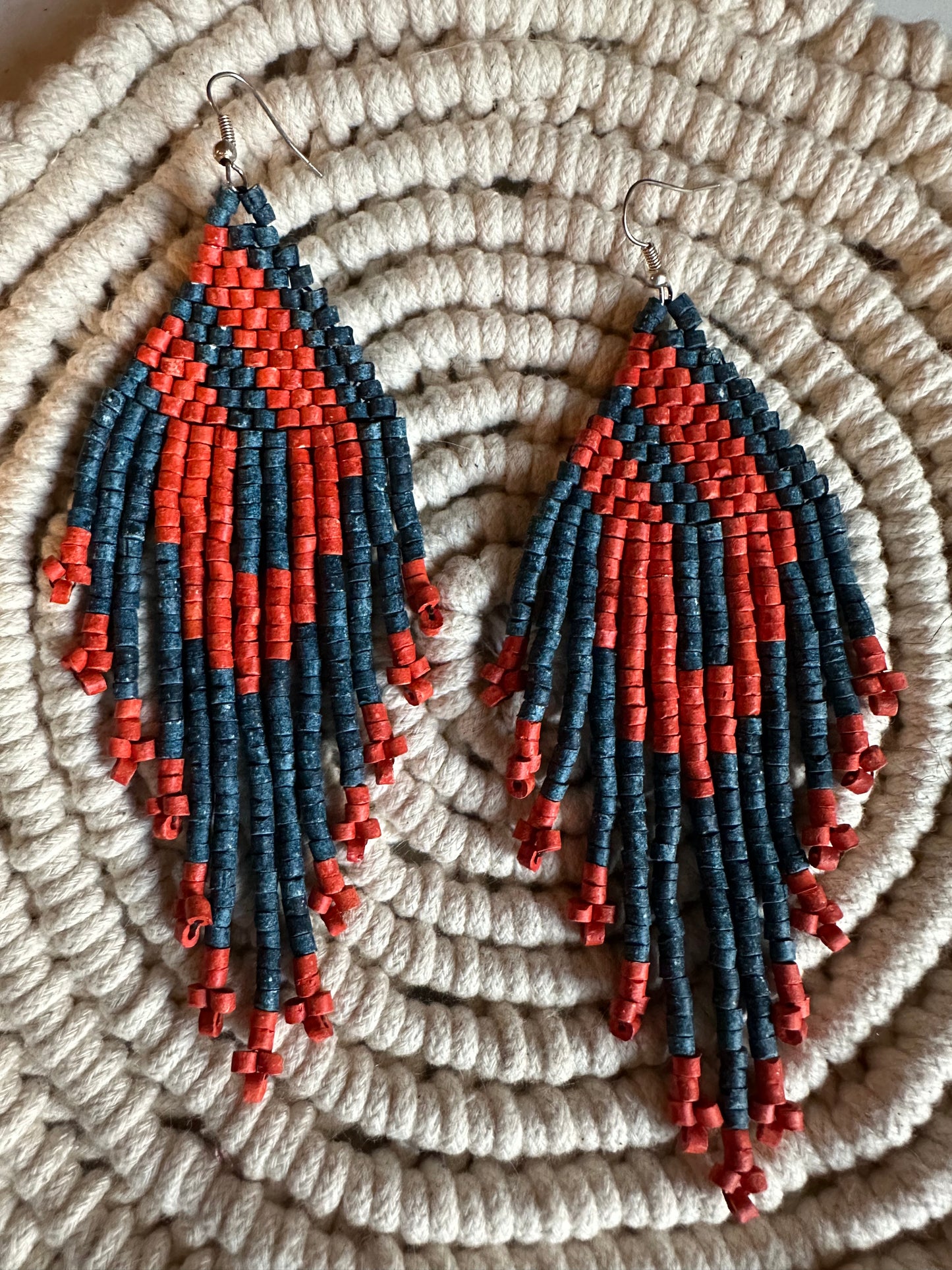 Authentic Guatemalan Handmade Beaded Earrings