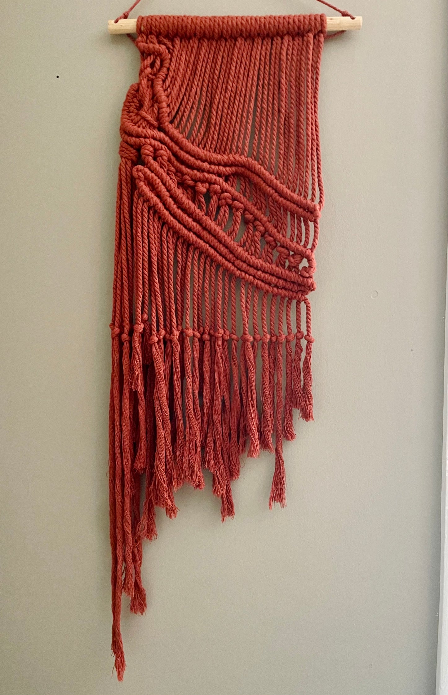 Terracotta Macrame Wall Art