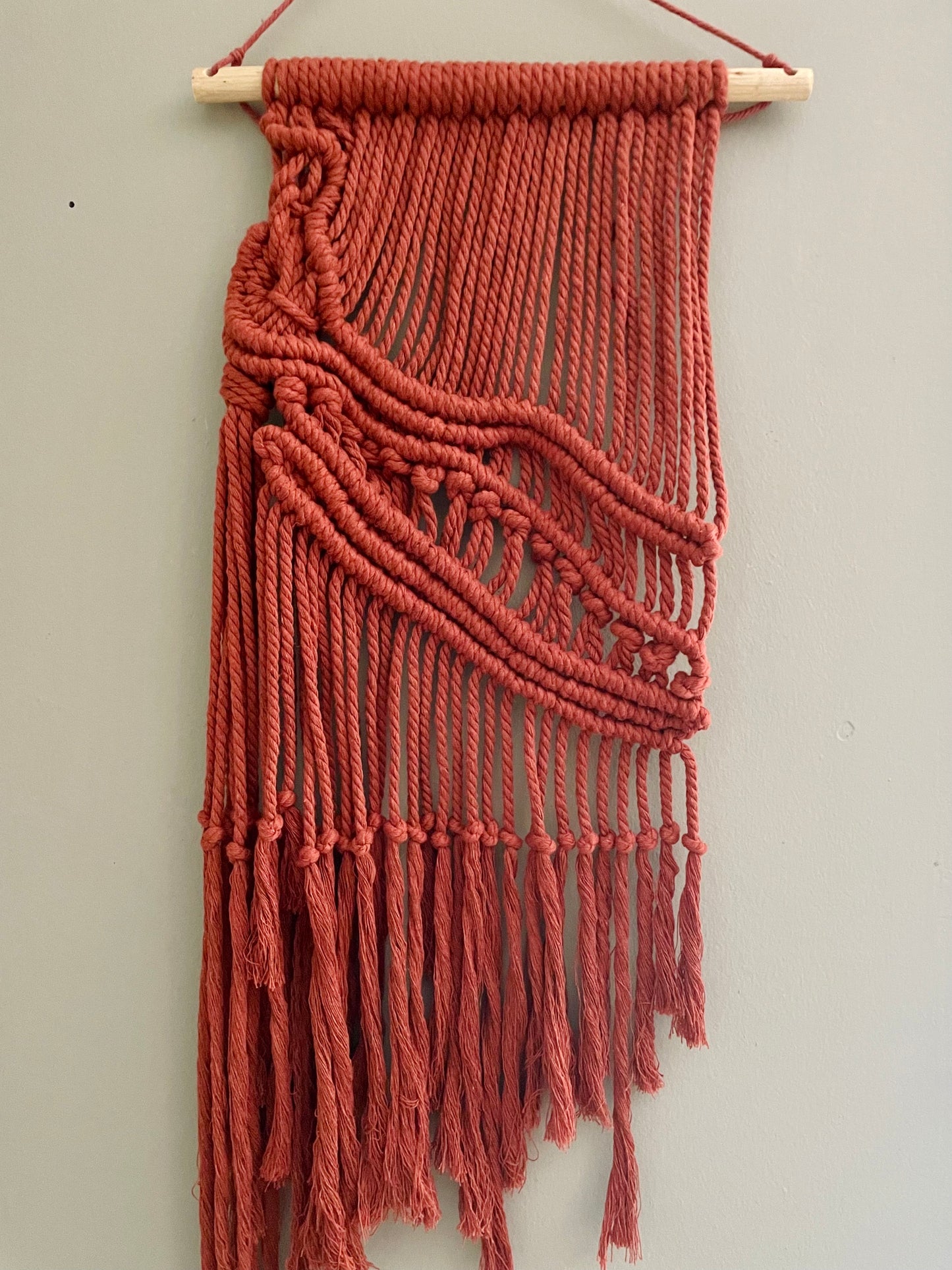 Terracotta Macrame Wall Art